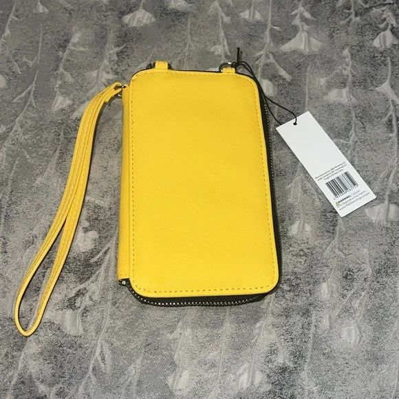 Marc Tetro Yellow Dachshund Cell Phone Wristlet/Wallet - Picture 2 of 6